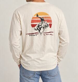 Hooey Men’s XL Long Sleeve Rodeo Cowboy Bucking Horse Western Graphic Shirt